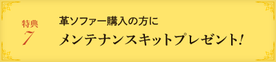 メンテナンスキットプレゼント